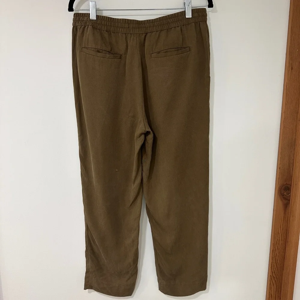 Banana Republic Lyocell Drawstring‎ Jogger Pants Mens M Brown Elastic Core/Earth